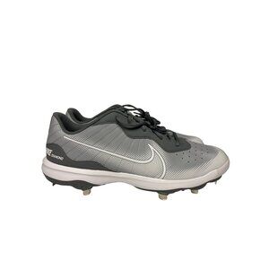 NEW! Nike Alpha Huarache Varsity 4 Metal Baseball Cleats Men's Size 14 Grey